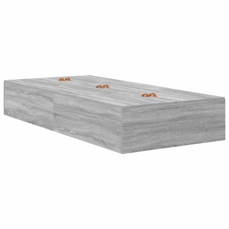 Cadre de lit avec rangement Gris Sonoma 90 x 190 cm - 5