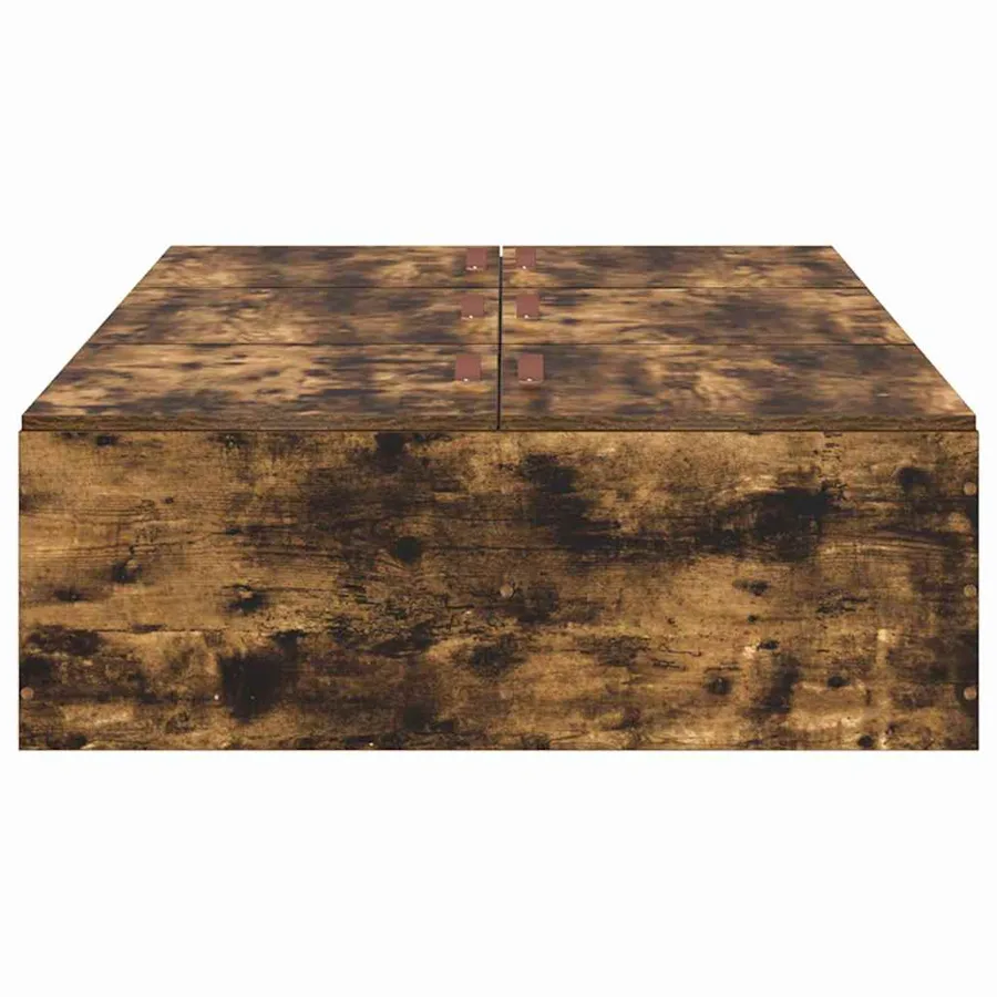 Cadre de lit avec rangement Chêne fumé 80 x 200 cm - 6