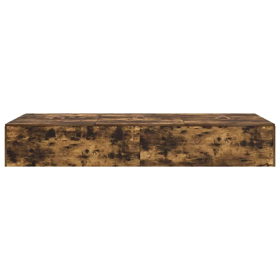 Cadre de lit avec rangement Chêne fumé 80 x 200 cm - 7