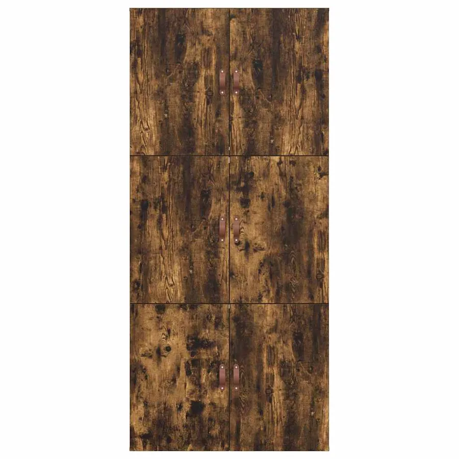 Cadre de lit avec rangement Chêne fumé 80 x 200 cm - 9