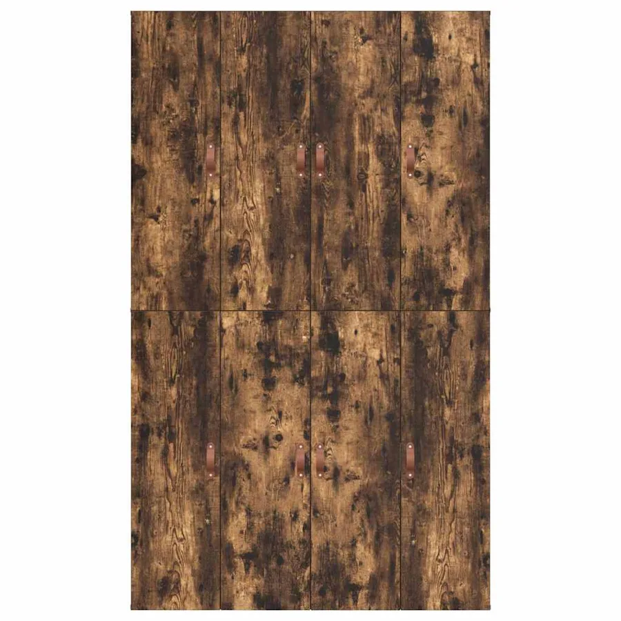 Cadre de lit avec rangement Chêne fumé 120 x 190 cm - 9