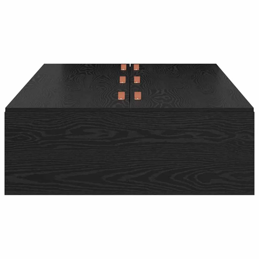 Cadre de lit avec rangement Chêne noir 90 x 190 cm - 6
