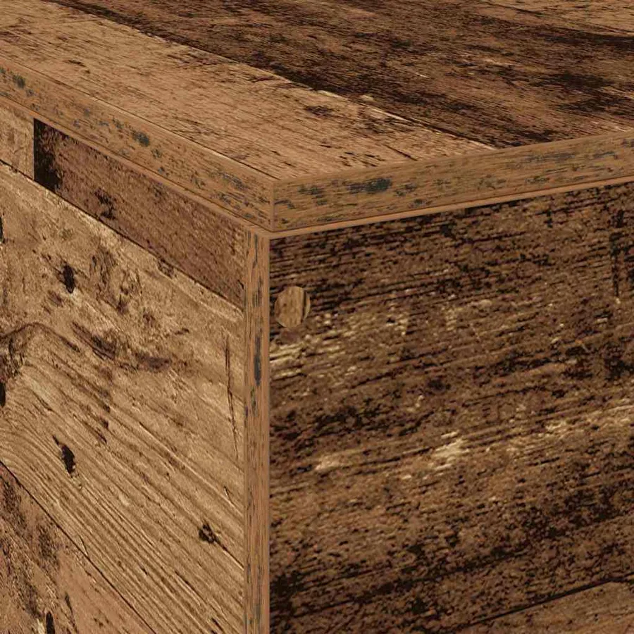 Cadre de lit avec rangement Bois Ancien 120 x 190 cm - 12