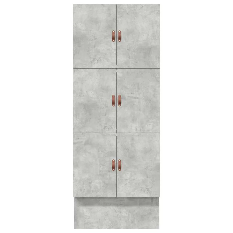 Cadre de lit avec rangement Gris béton 90 cm Bois d'ingénierie - 11