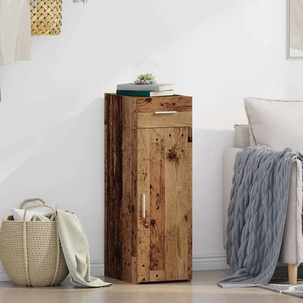 Buffet avec tiroir Bois ancien 30 x 42,5 x 93 cm