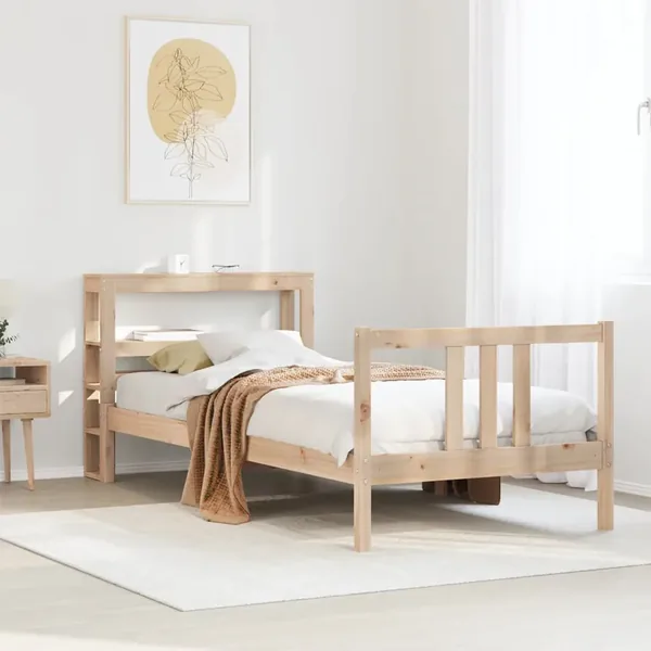 Cadre de lit avec tête de lit sans matelas 90x190 cm