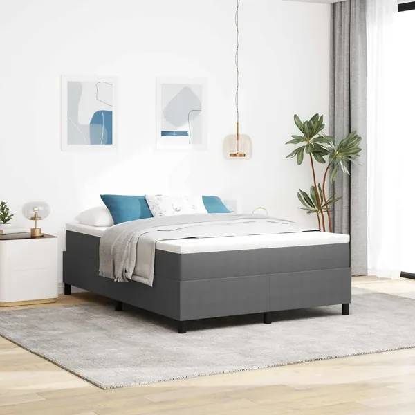 Cadre de lit plateforme Gris clair 160 x 200 cm