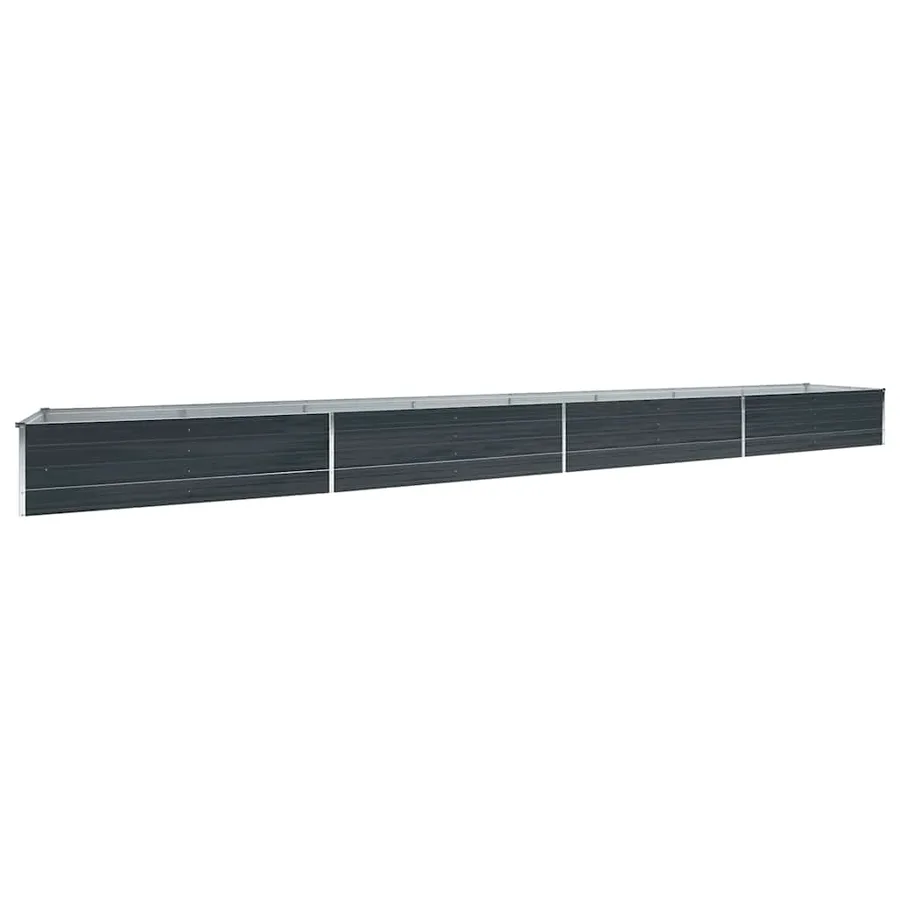 Lit surélevé de jardin Acier galvanisé 600x80x45 cm Anthracite - 2
