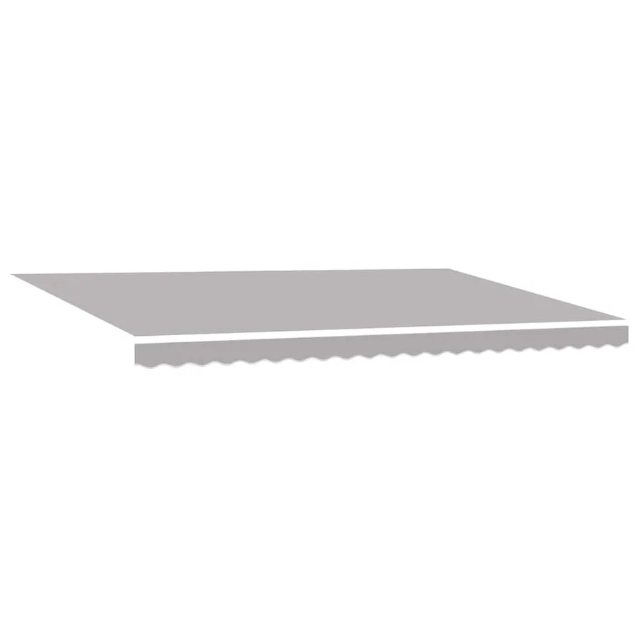 Auvent rétractable Gris clair 500 × 350 cm Polyester - 5