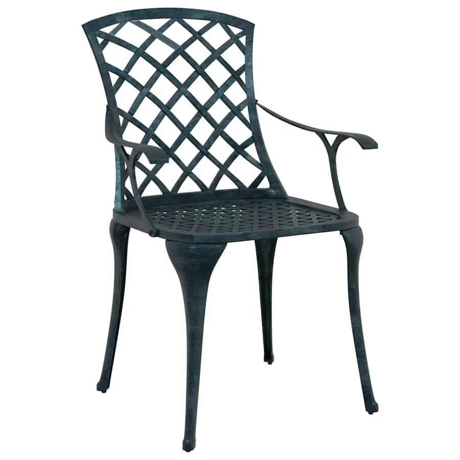 Chaise de jardin 4 pcs Vert 61 x 60,5 x 93cm Aluminium - 4