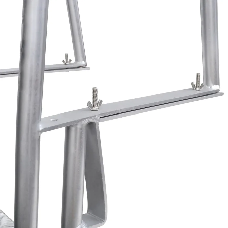 Échelle de piscine/quai à 4 marches Aluminium 167 cm - 5
