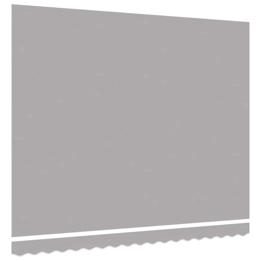 Toile de rechange pour auvent Gris clair 4 × 3 m Polyester - 4