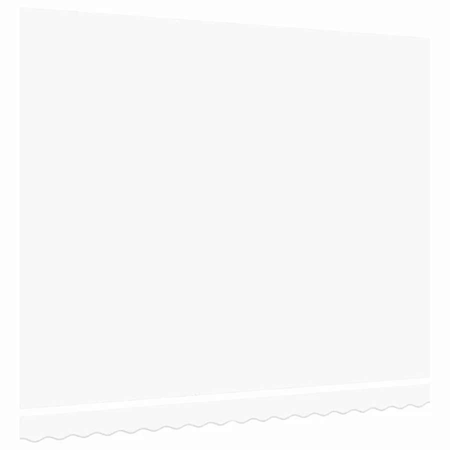 Toile de rechange pour auvent Blanc 4 × 3 m Polyester - 4