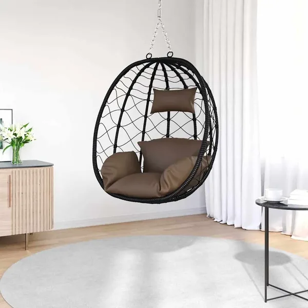 Chaise suspendue Café 91,5 x 54,5 x 107 cm polyrotin
