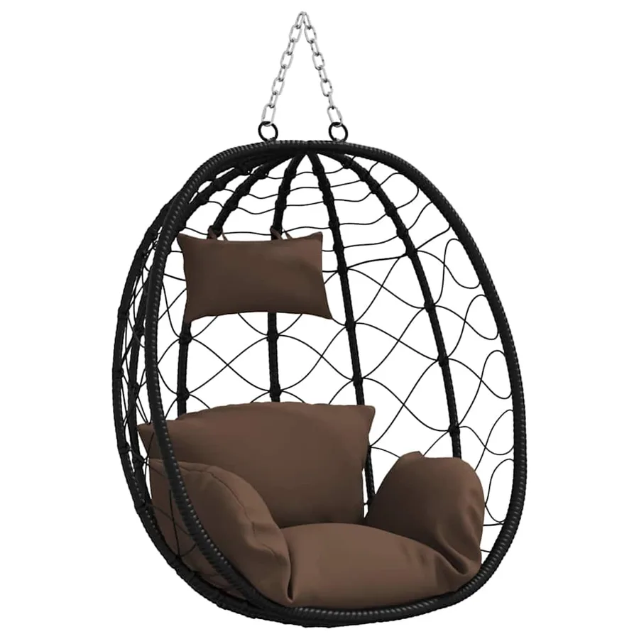 Chaise suspendue Café 91,5 x 54,5 x 107 cm polyrotin - 2