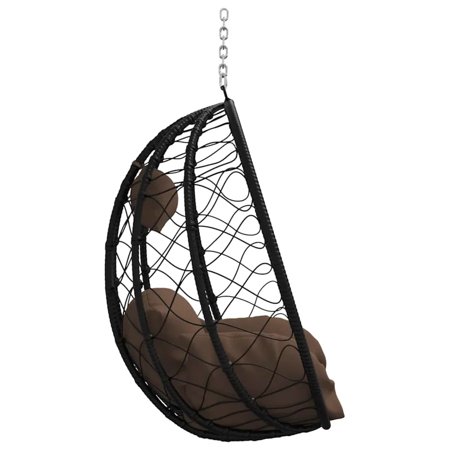 Chaise suspendue Café 91,5 x 54,5 x 107 cm polyrotin - 5