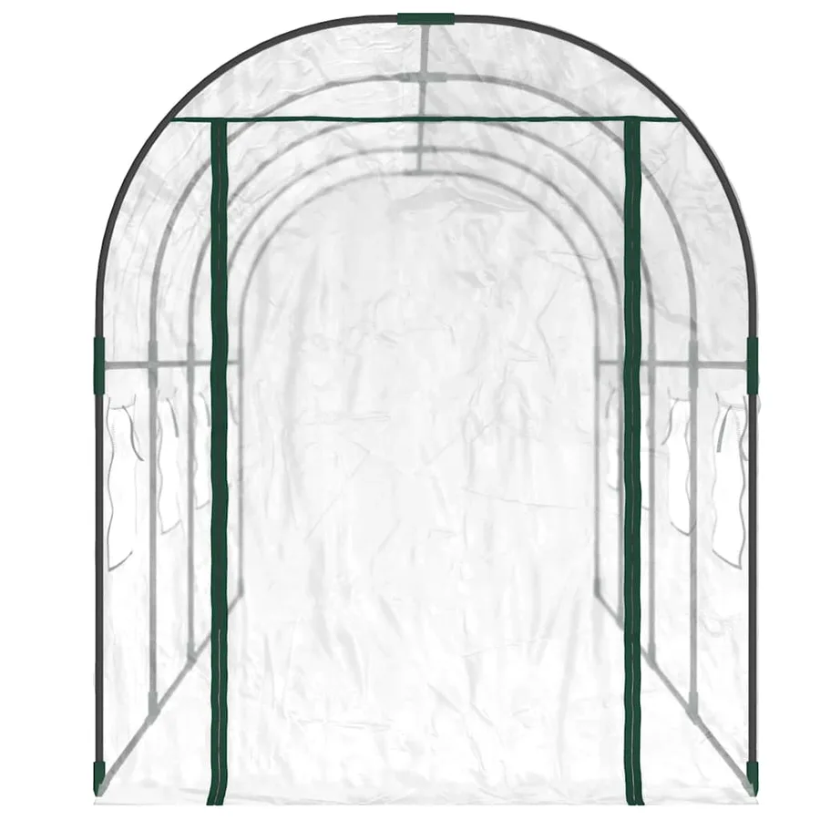 Greenhouse Transparent 160x400x190 cm PVC and powder-coated steel - 3