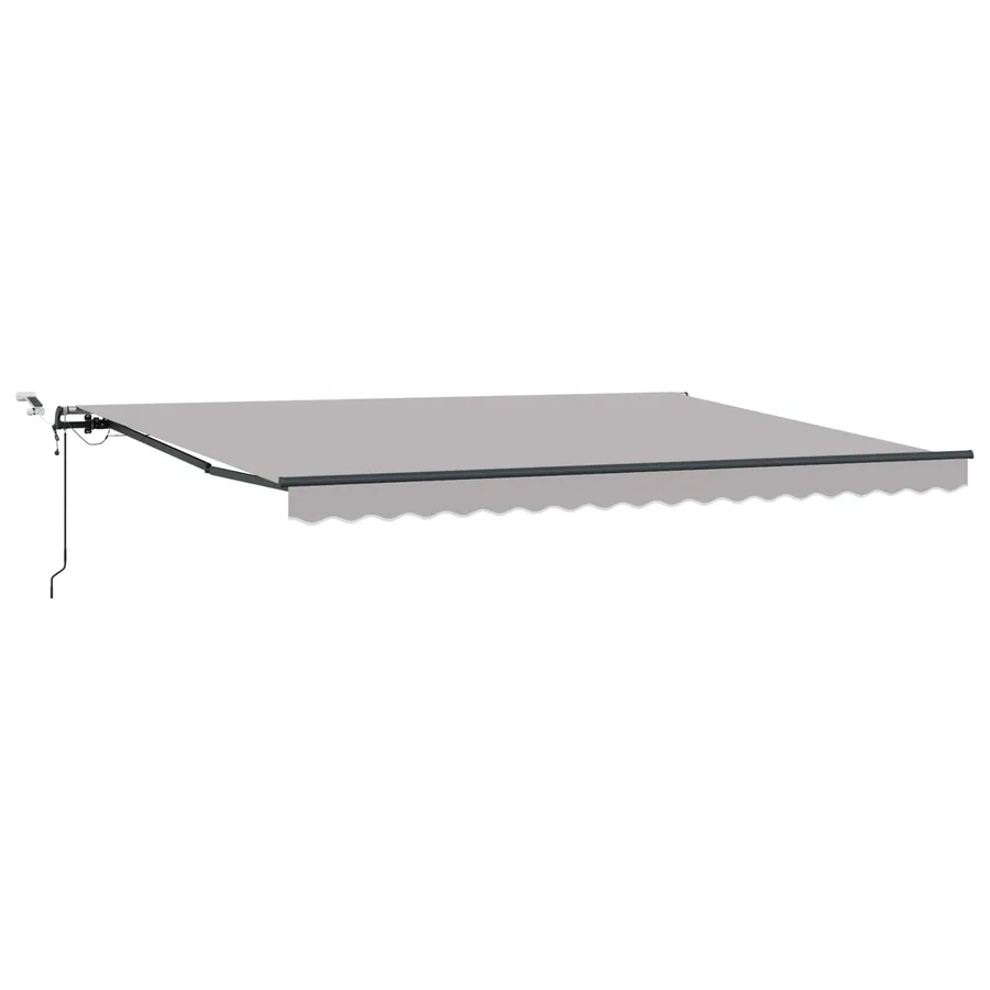 Auvent rétractable Gris clair 450 × 350 cm Polyester - 2