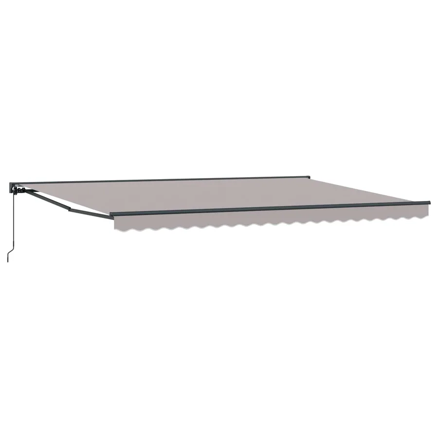 Cadre d'auvent Gris clair 500 × 300 cm - 2