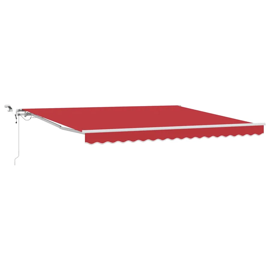 Auvent rétractable Rouge 400 × 300 cm Polyester - 2