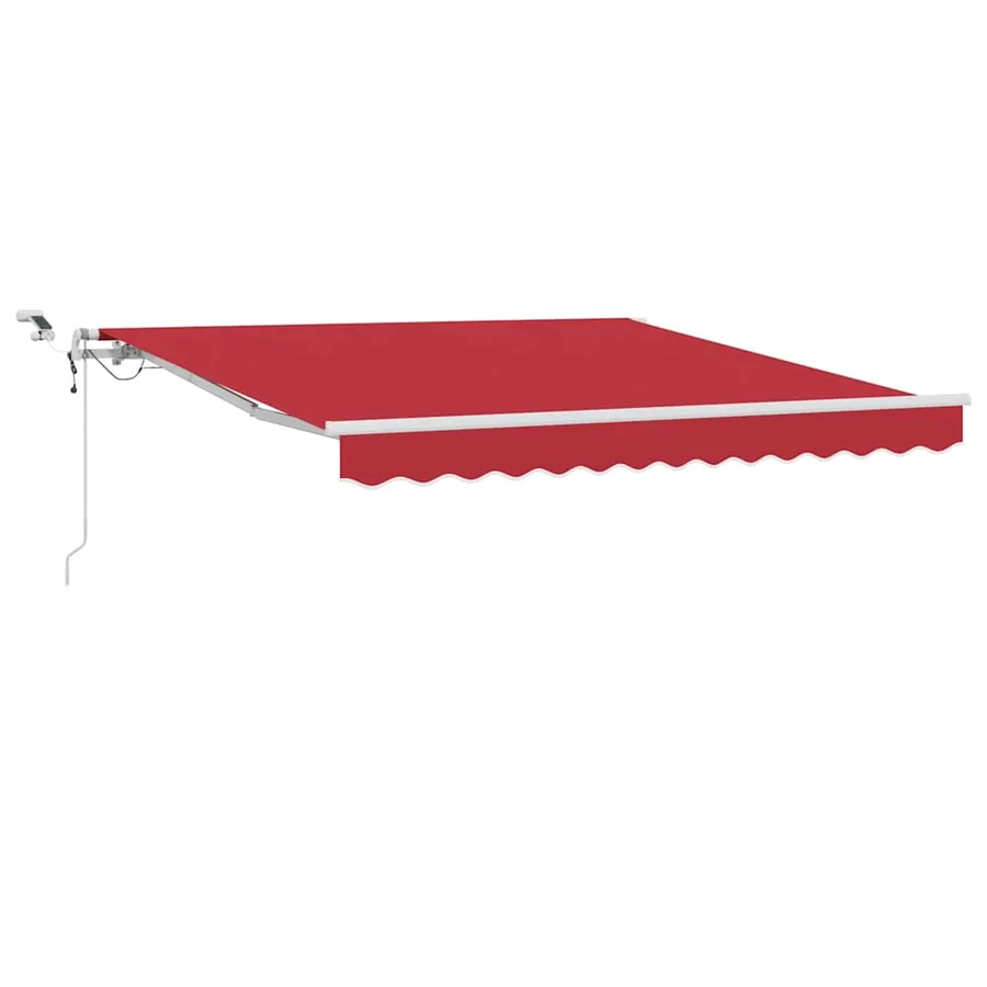 Auvent rétractable Rouge 350 x 250 cm Polyester - 2
