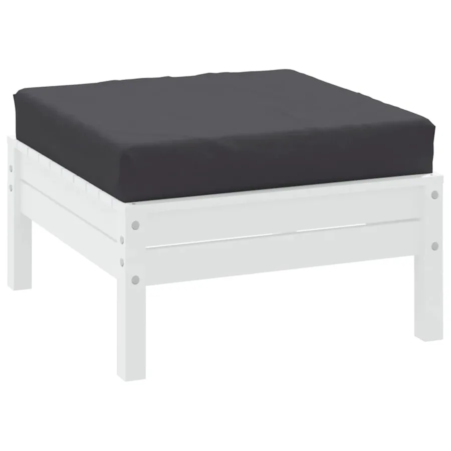 Coussin de palette anthracite 60x60x6 cm tissu oxford - 3