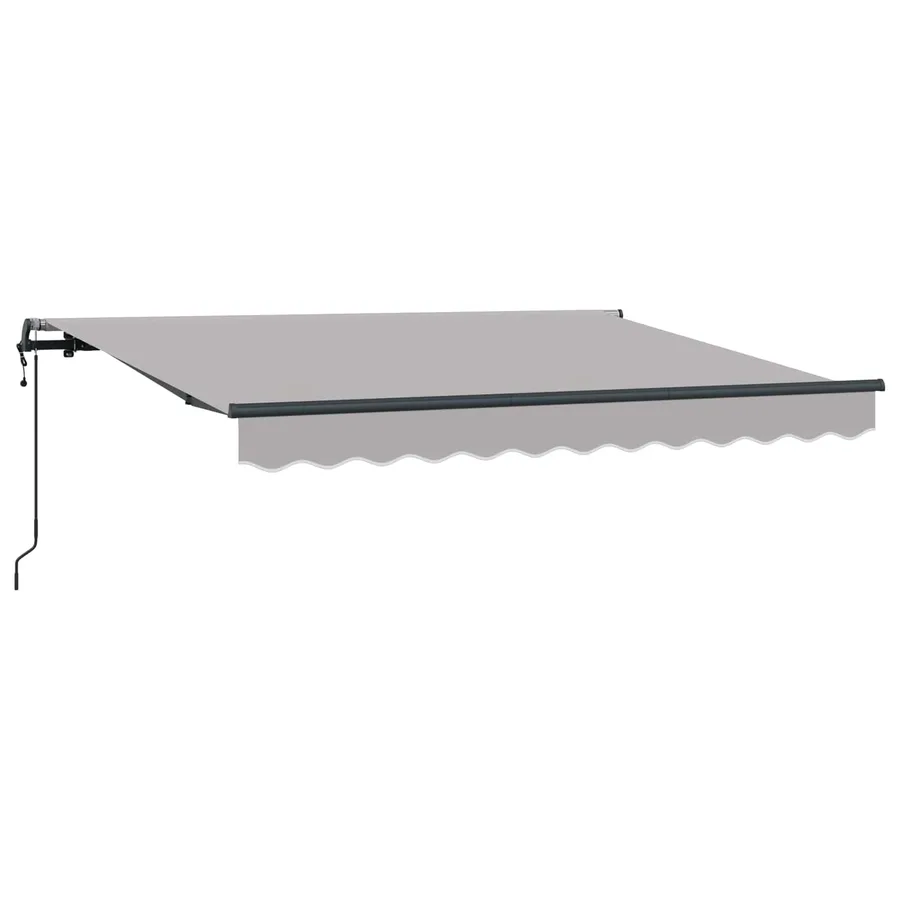 Auvent Rétractable Gris clair 300 x 200 cm tissu - 2