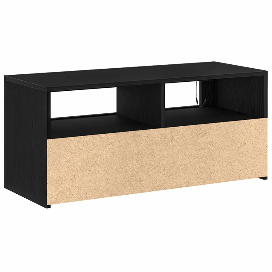 Meuble TV Chêne noir 90 x 35 x 40 cm Bois d'ingénierie - 13