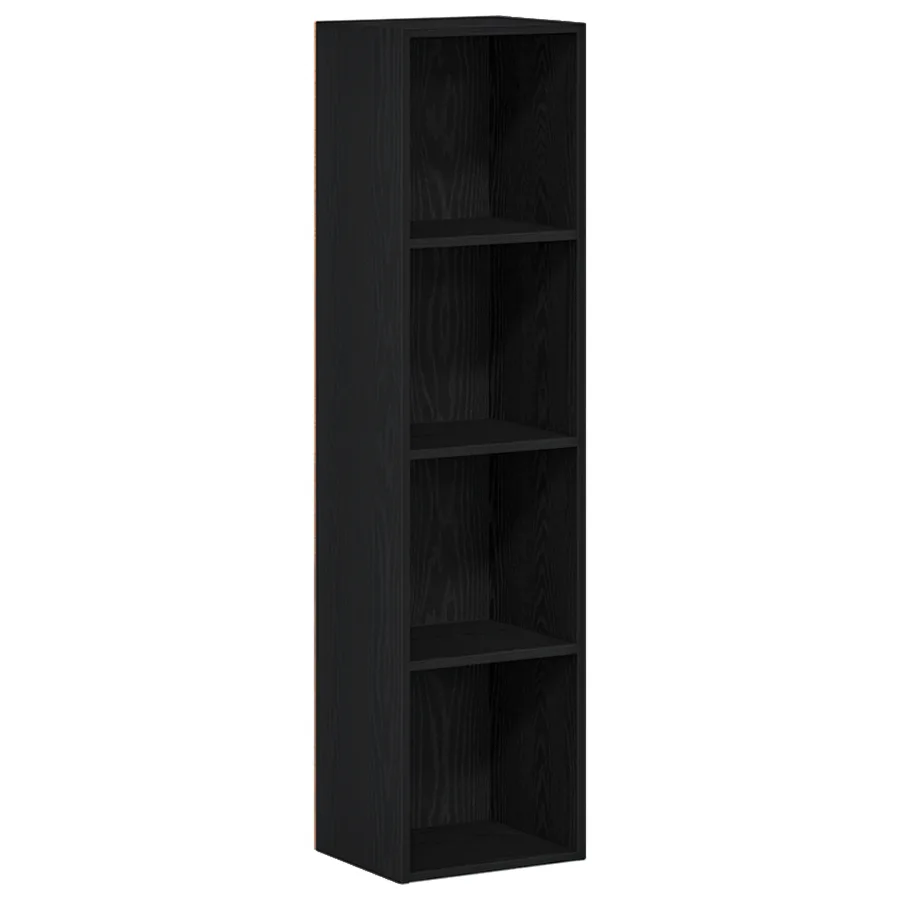 Bibliothèque chêne noir 36x30x143 cm bois d'ingénierie - 2