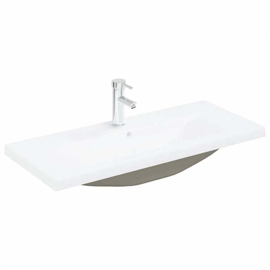 Meuble de Lavabo de Salle de Bain Chêne noir 90 x 39 x 62 cm - 5