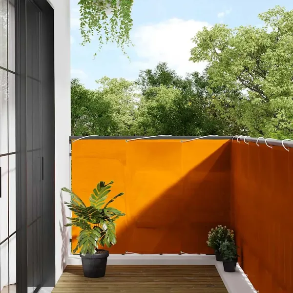 Paravent de balcon orange 120 x 1000 cm 100 % polyester Oxford
