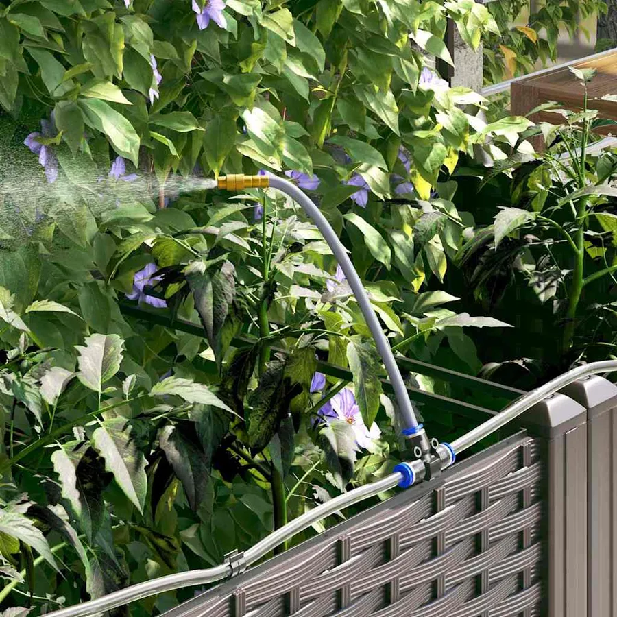 Cache-pot de jardin 3 pc Marron 120 x 40 x 126 cm PP - 5