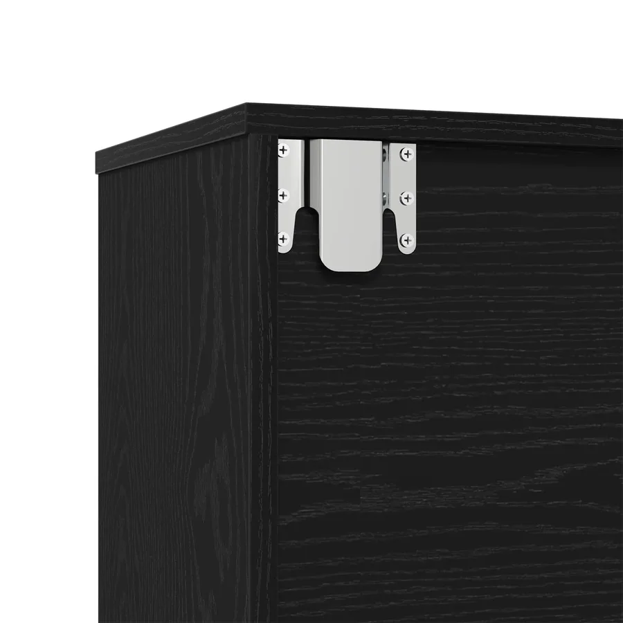 Étagère 3 pcs Chêne noir 36 x 30 x 143 cm Bois d'ingénierie - 9