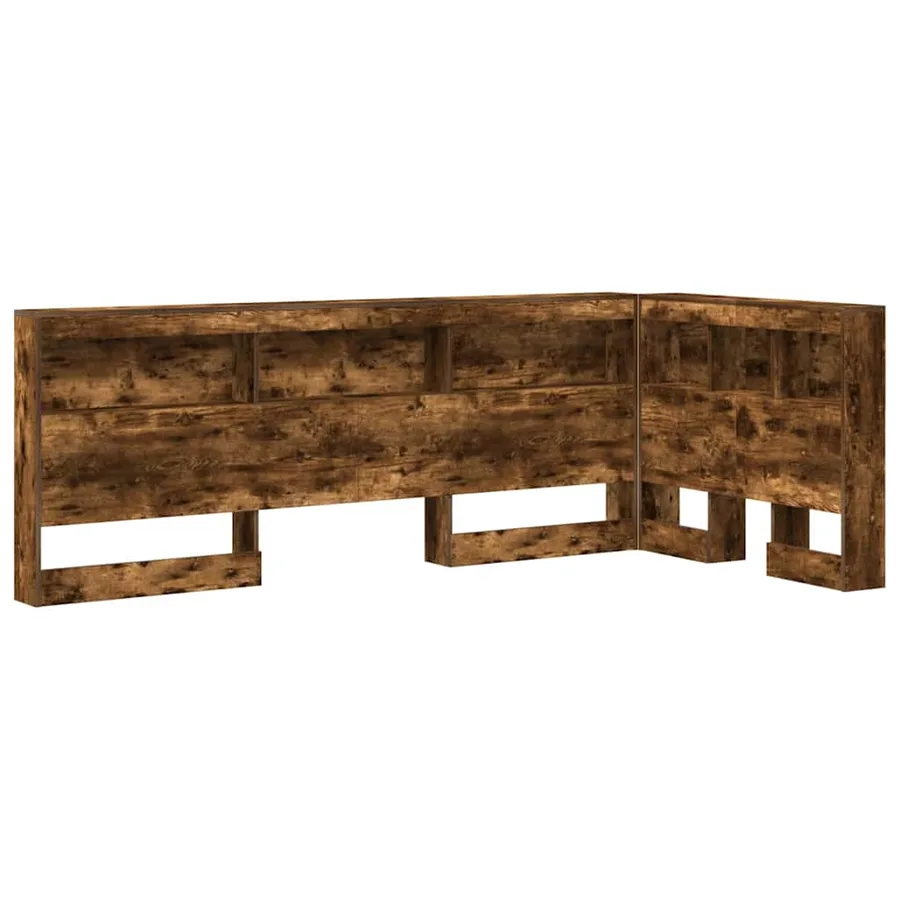 Tête de lit de rangement Chêne fumé 100 cm Bois d'ingénierie - 2