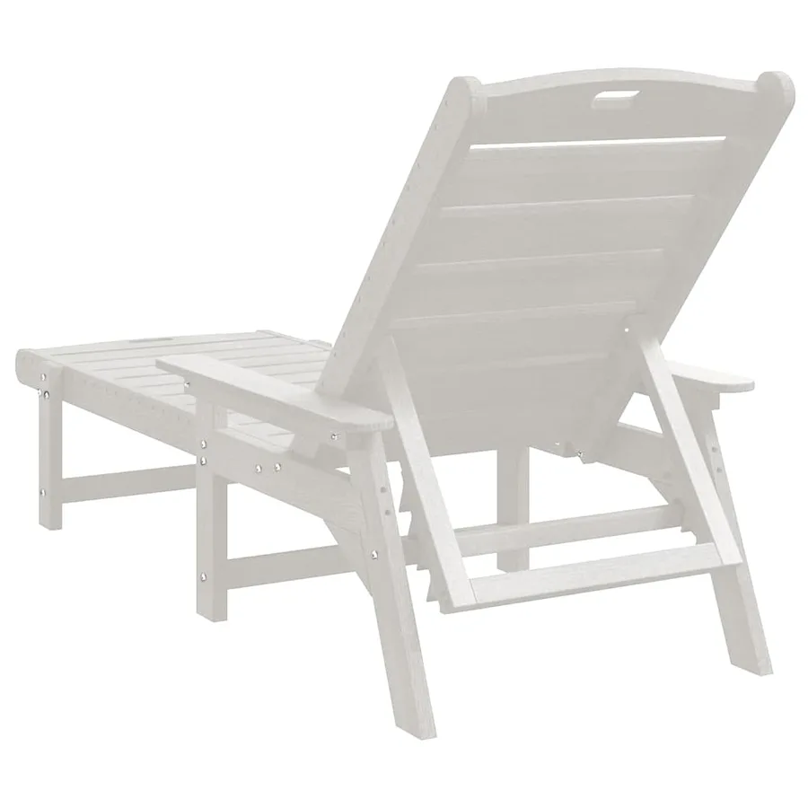 Transat 2 pcs Noir 195,5 x 53 x 98,5 cm Polyéthylène - 17