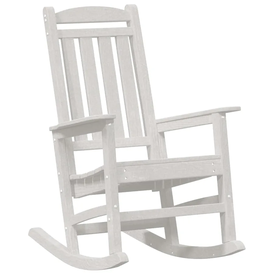Chaise à bascule 2 pcs Blanc 92 x 70 x 108 cm Polyéthylène - 4