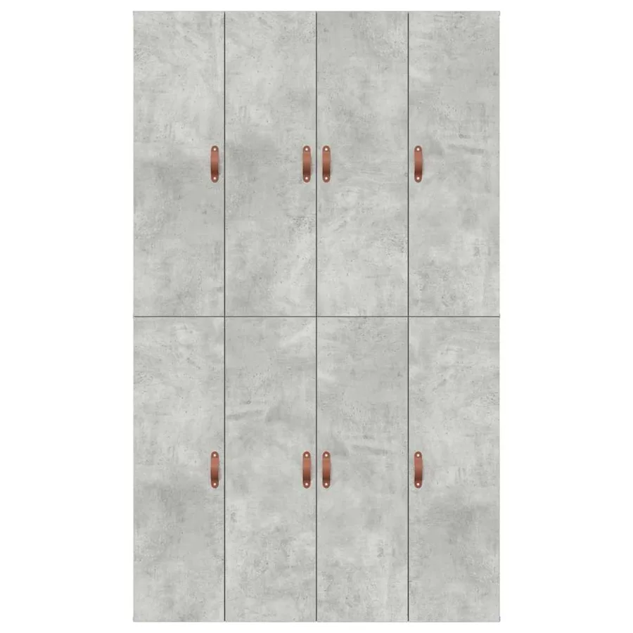 Cadre de lit avec rangement Gris béton 120 x 200 cm - 9