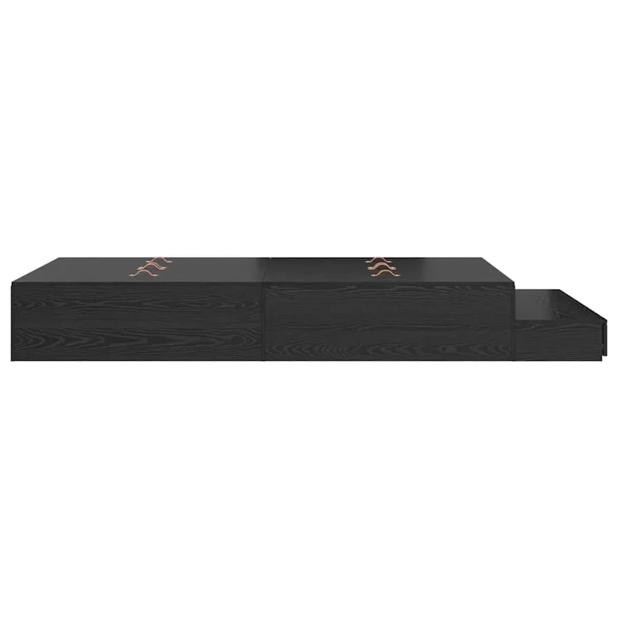 Cadre de lit avec rangement Chêne noir 120 cm Bois d'ingénierie - 7