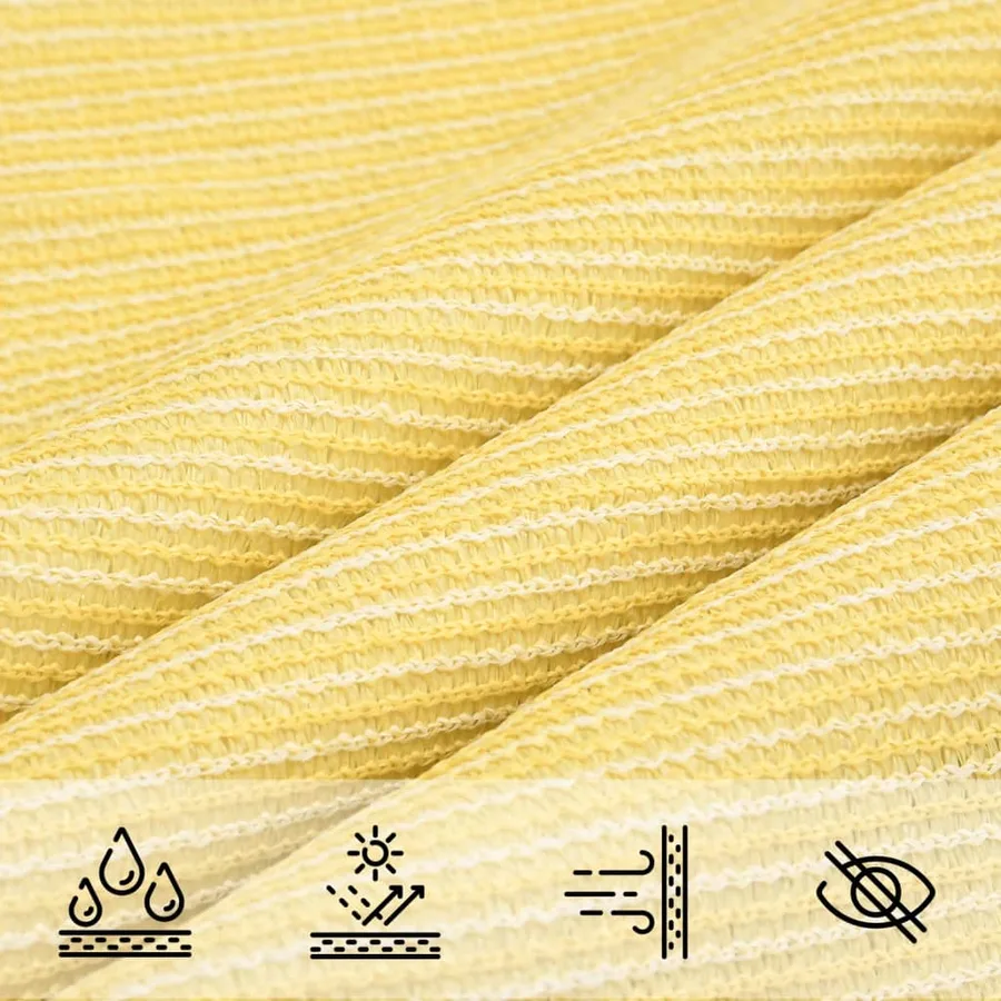Voile d'ombrage 160 g/m² Beige 2,5x2,5x3,5 m PEHD - 5