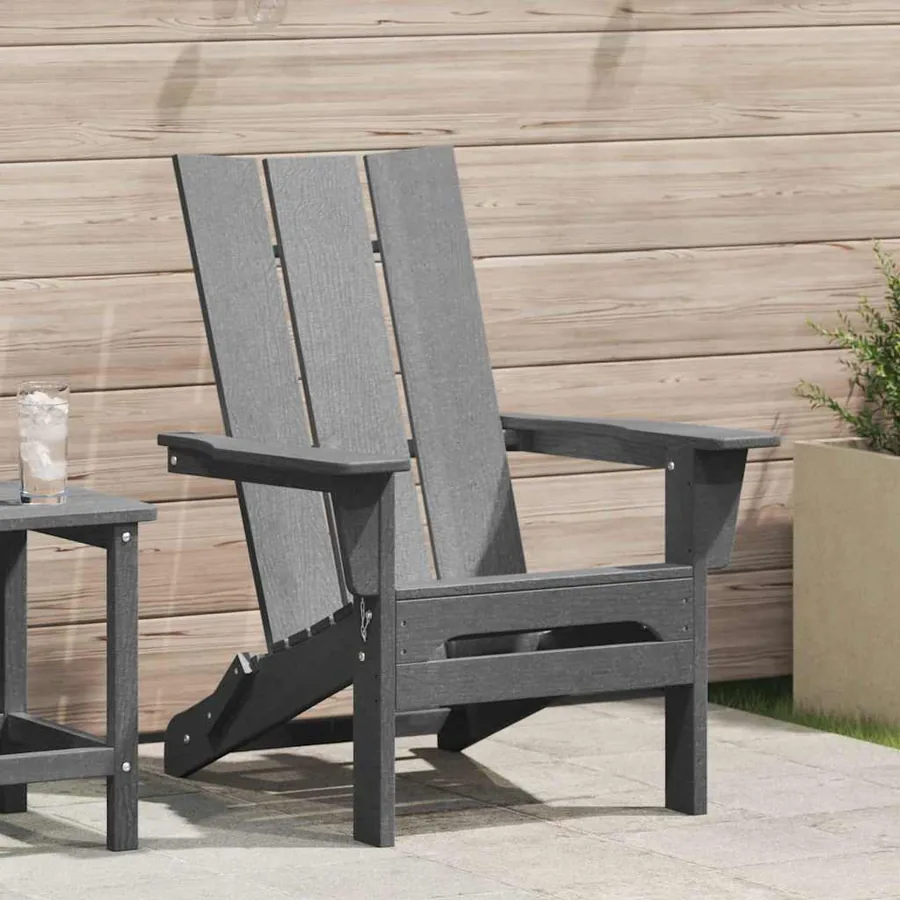 Chaise Adirondack pliante Bleu marine 80,5 x 74,5 x 92 cm HDPE - 12