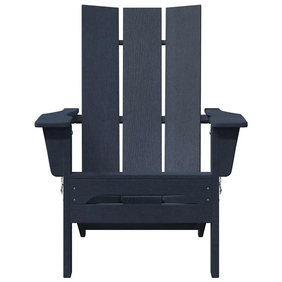 Chaise Adirondack pliante Bleu marine 80,5 x 74,5 x 92 cm HDPE - 4