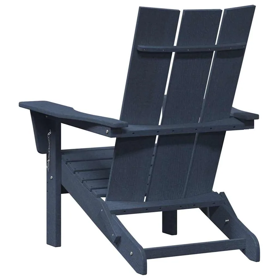 Chaise Adirondack pliante Bleu marine 80,5 x 74,5 x 92 cm HDPE - 6