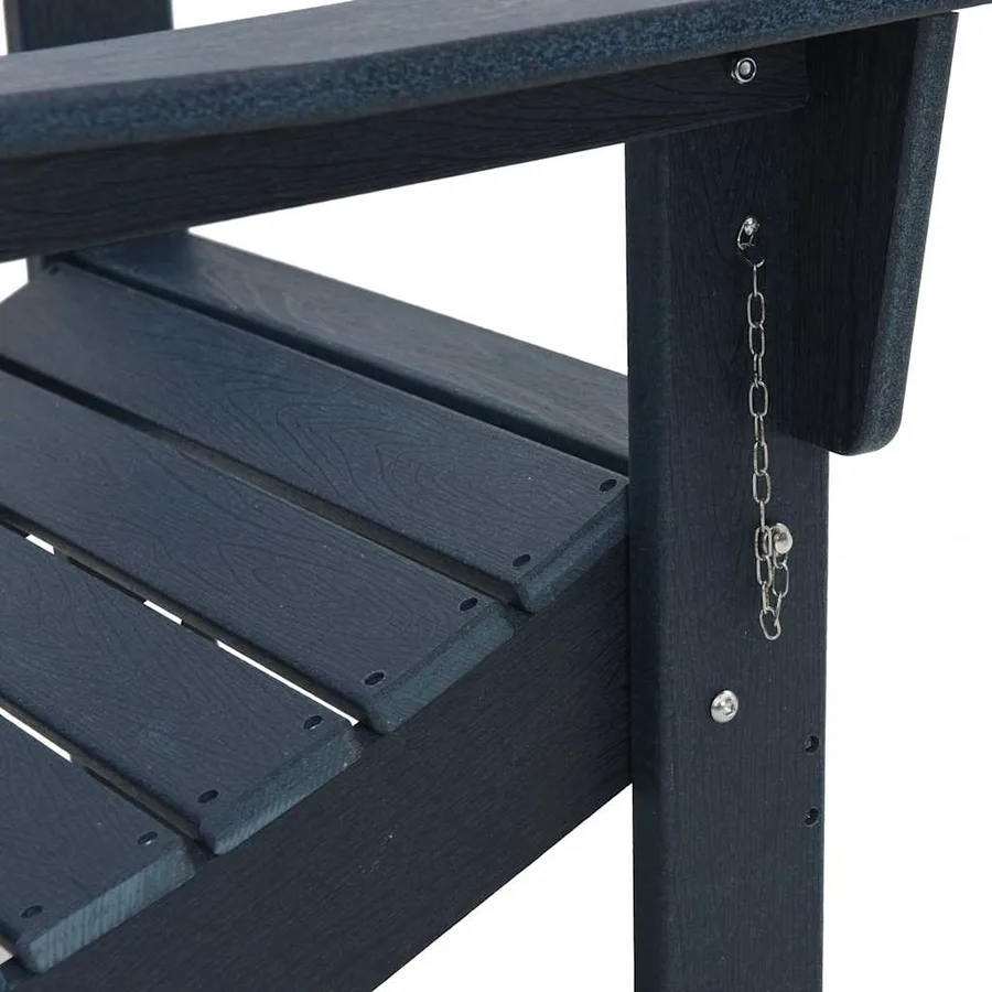 Chaise Adirondack pliante Bleu marine 80,5 x 74,5 x 92 cm HDPE - 9