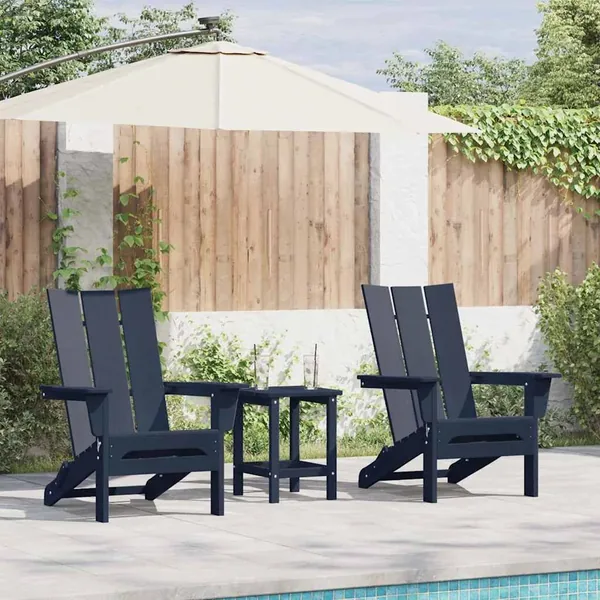 Chaise de jardin 2 pcs Bleu marine 80.5 x 74.5 x 92 cm