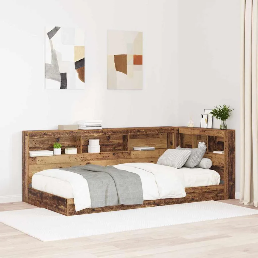 Tête de lit de rangement Bois Ancien 100 cm Bois d'ingénierie