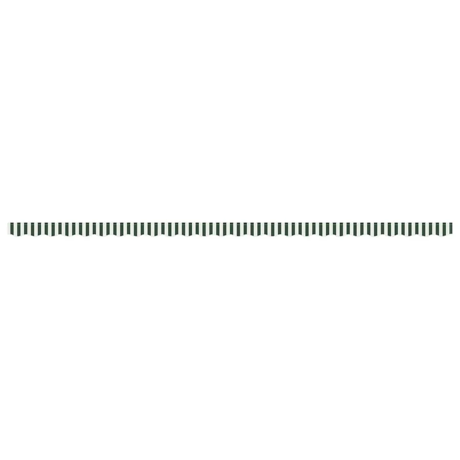Remplacement de lambrequin Vert et blanc 6 m Polyester - 4