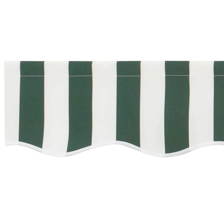 Remplacement de lambrequin Vert et blanc 6 m Polyester - 5