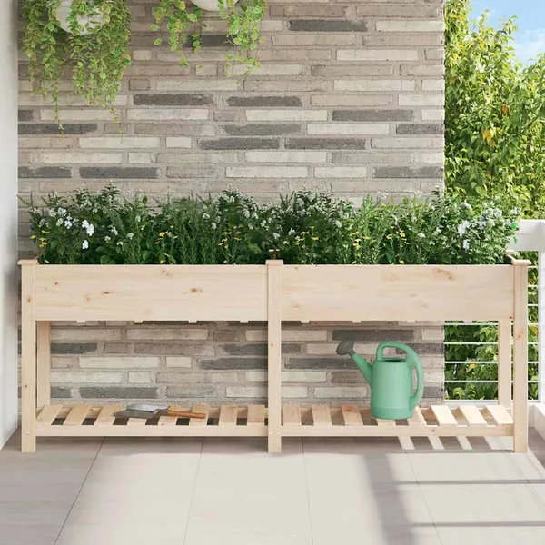 Cache-pot de jardin Beige 203 x 53 x 76,5 cm