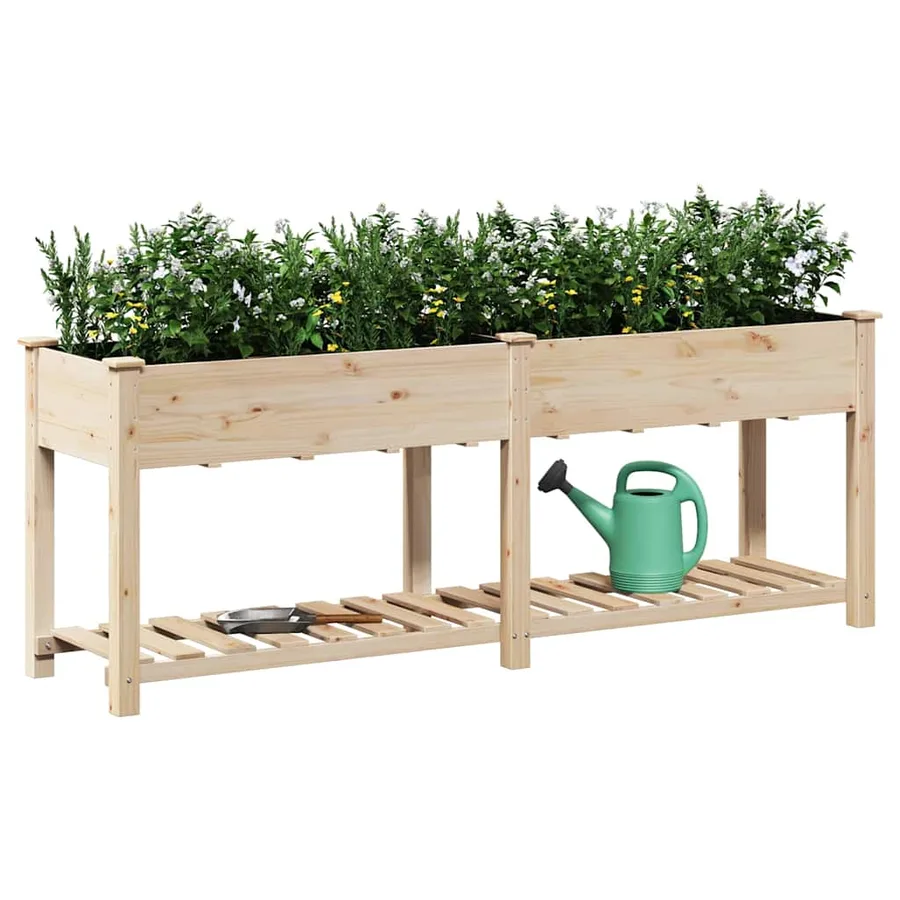 Cache-pot de jardin Beige 203 x 53 x 76,5 cm - 3