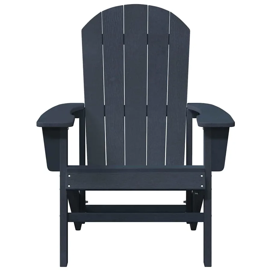 Chaise de jardin 2 pcs Bleu marine 82 x 74 x 92 cm Polyéthylène - 5